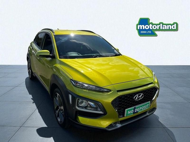 Yellow Used 2019 Hyundai Kona Premium SE SUV | £11,999 (Expensive) - Image 1/3