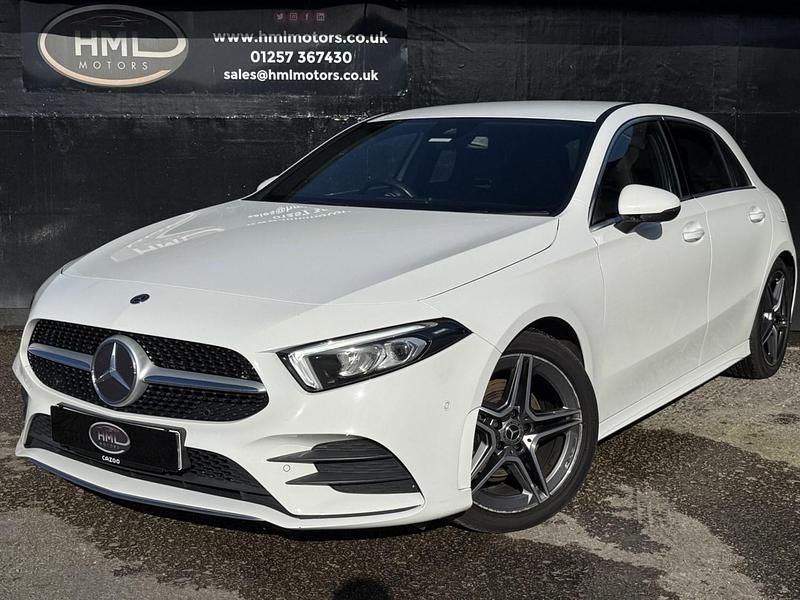 Used Mercedes A180 AMG line 116 HP (85 kW) 2018 White Hatchback