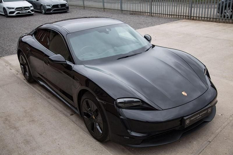 Used Porsche Taycan Performance Package 350 kW (476 HP) 2021 Black Sedan