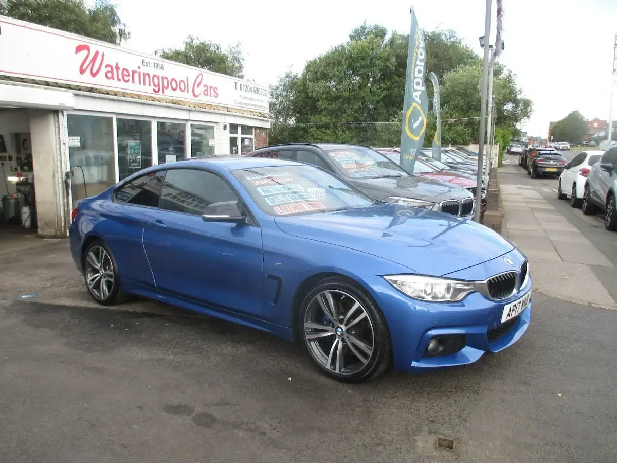 Used BMW 420 Coupé M Sport 190 HP (139 kW) 2017 Blue Coupe
