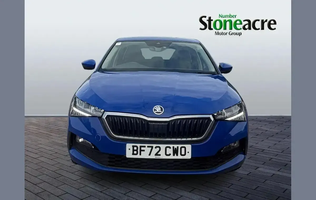 Used Skoda Scala SE 108 HP (79 kW) 2022 Blue Hatchback