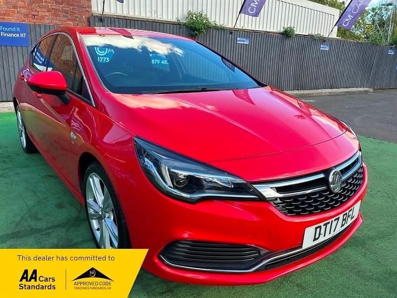 Red Used 2017 Vauxhall Astra SRi Hatchback | £7,695 (Fair price) - Image 1/2