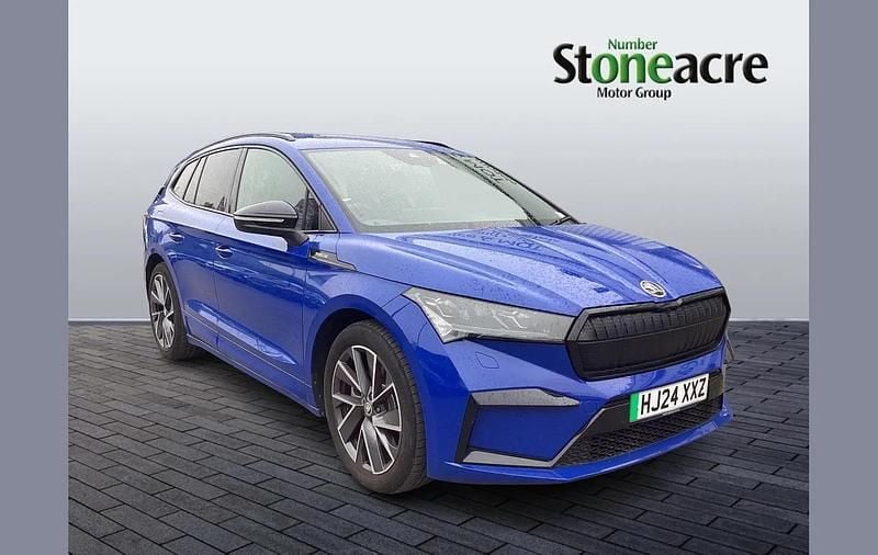 Blue Used 2024 Skoda Enyaq iV SportlinePlus SUV | £29,169 (Good price) - Image 1/1