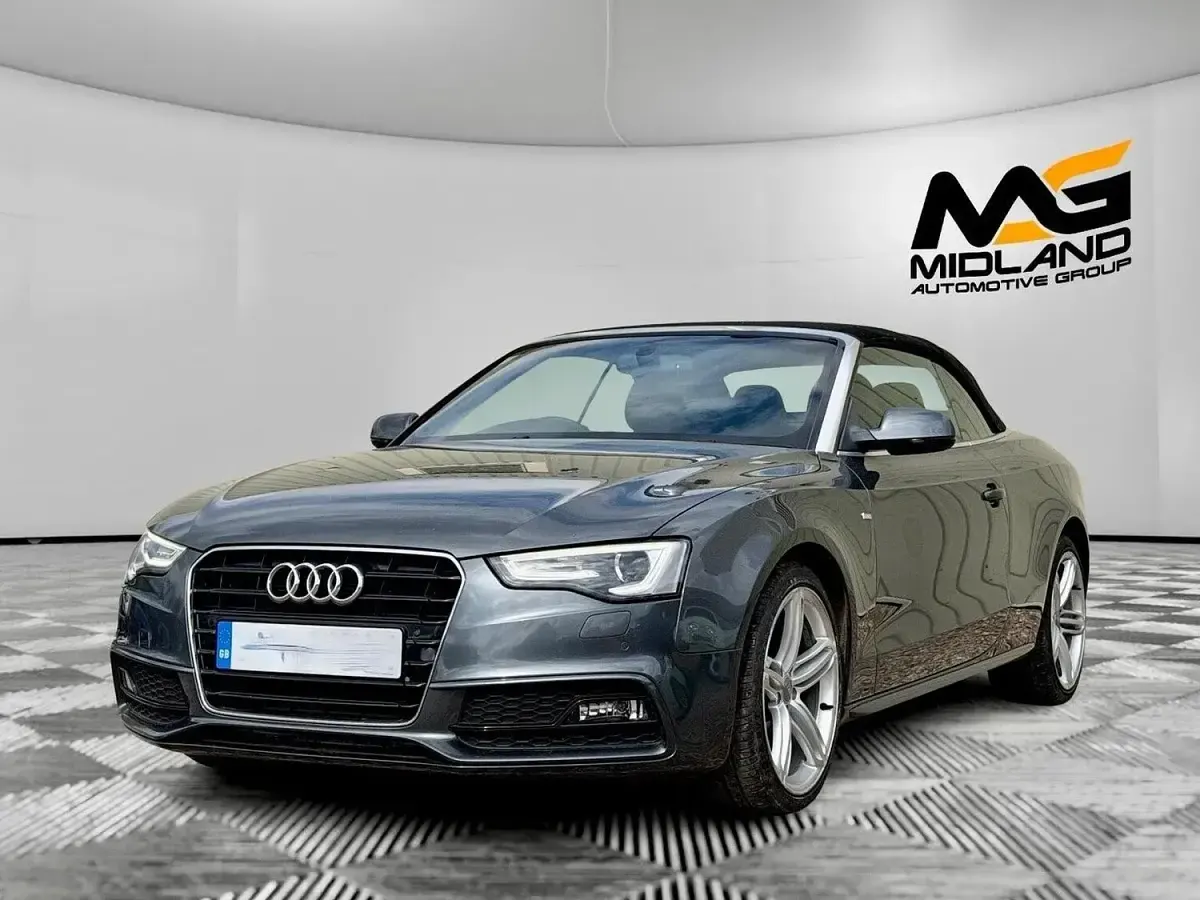 Used Audi A5 Cabriolet S-Line 177 HP (130 kW) 2014 Grey Cabriolet