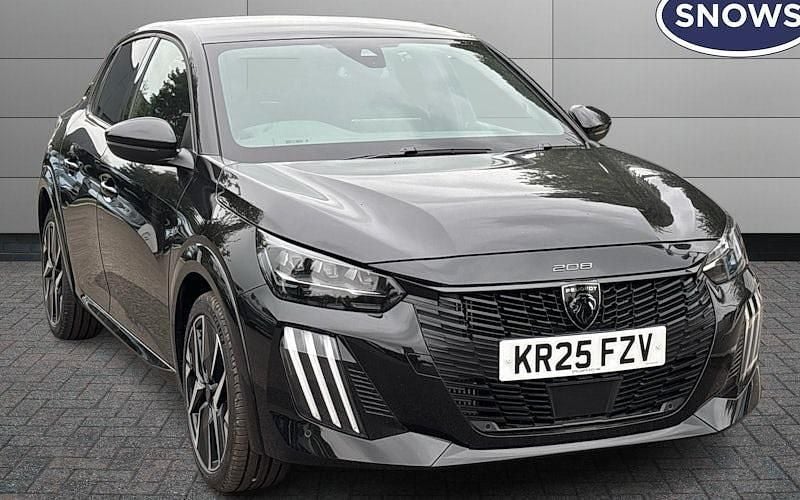 Black New 2025 Peugeot 208 GT Hatchback | £21,578 (Good price) - Image 1/4
