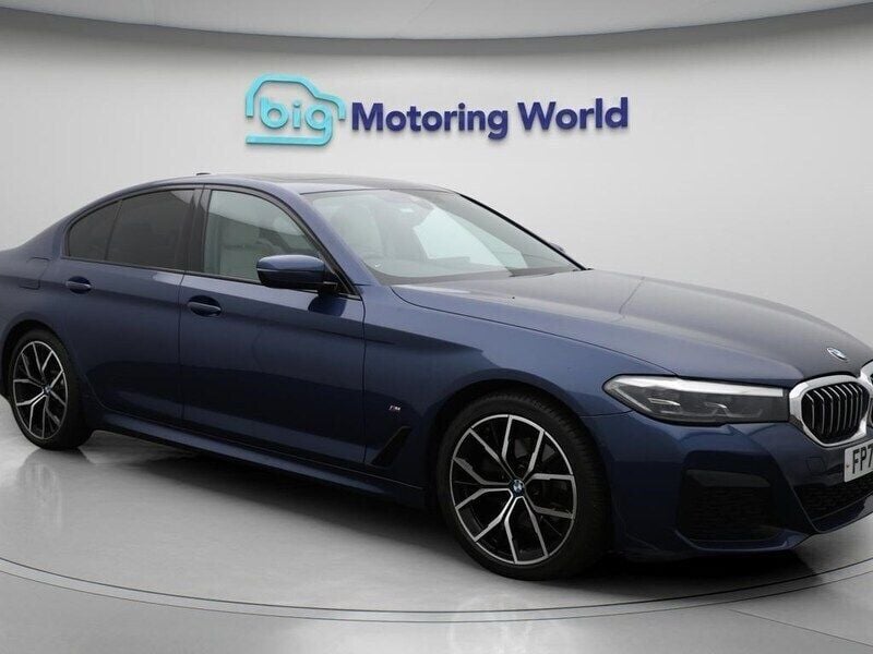 Blue Used 2022 BMW 520 M Sport Sedan | £26,700 (Fair price) - Image 1/4