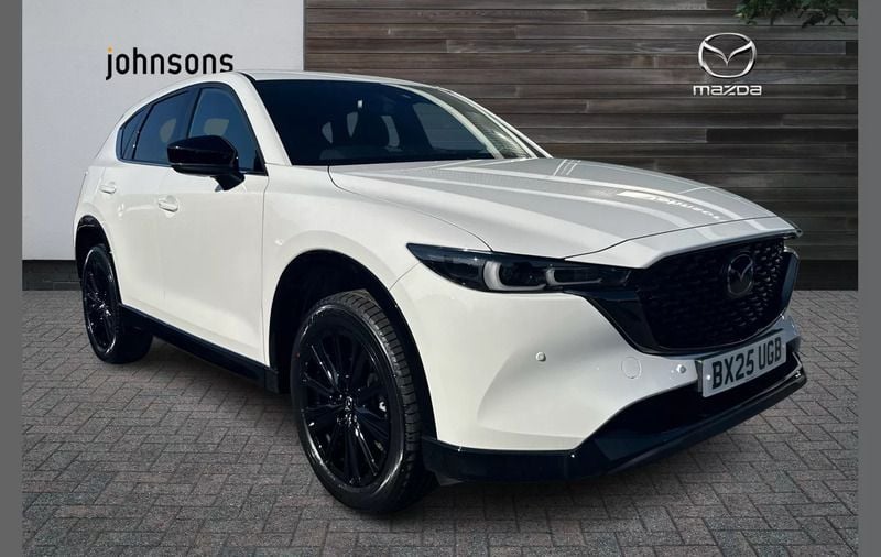 White New 2025 Mazda CX-5 Homura-Line SUV | £32,490 (Fair price) - Image 1/4