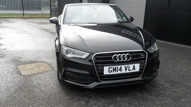 Used Audi Cabriolet S-Line 150 HP (110 kW) 2014 Black Cabriolet