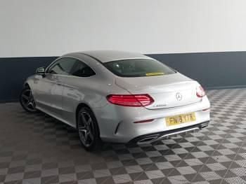 Used Mercedes C220 AMG line 170 HP (125 kW) 2018 Silver Coupe