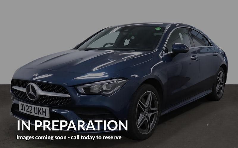 Used Mercedes CLA250e AMG Line Premium 218 HP (160 kW) 2022 Blue Sedan
