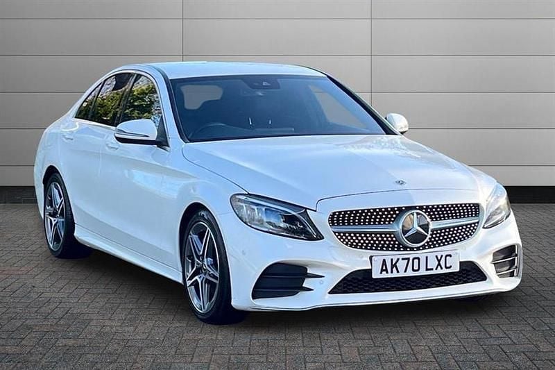 White Used 2020 Mercedes C300 AMG Line Premium Sedan | £21,990 (Fair price) - Image 1/4