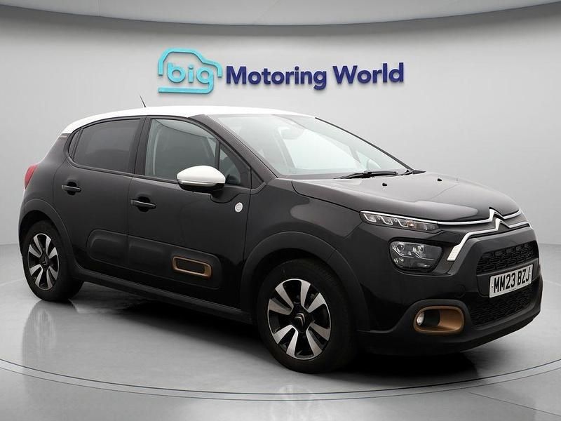 Black Used 2023 Citroën C3 PureTech Hatchback | £8,600 (Good price) - Image 1/4