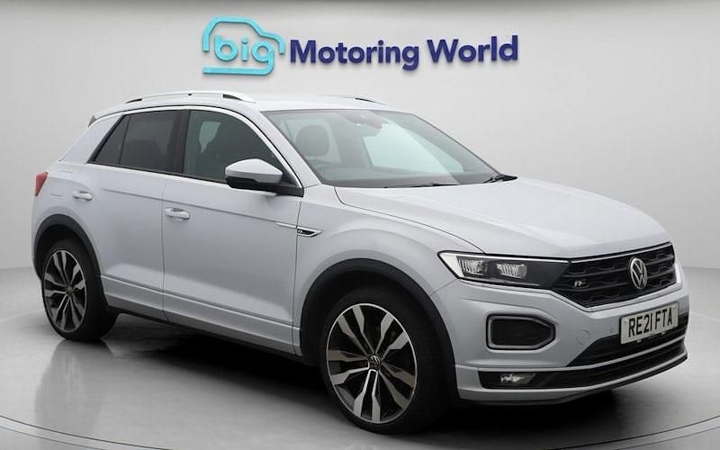 Silver Used 2021 VW T-Roc R-line SUV | £18,500 (Good price) - Image 1/4