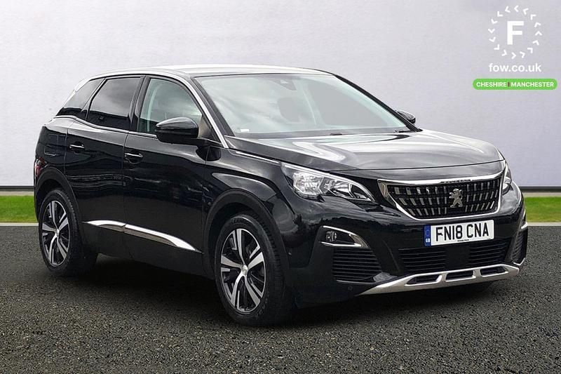 Black Used 2018 Peugeot 3008 Allure Hatchback | £12,799 (Fair price) - Image 1/4