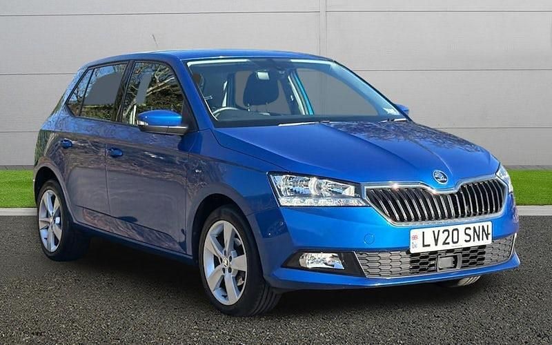 Used Skoda Fabia SE L 95 HP (69 kW) 2020 Blue Hatchback