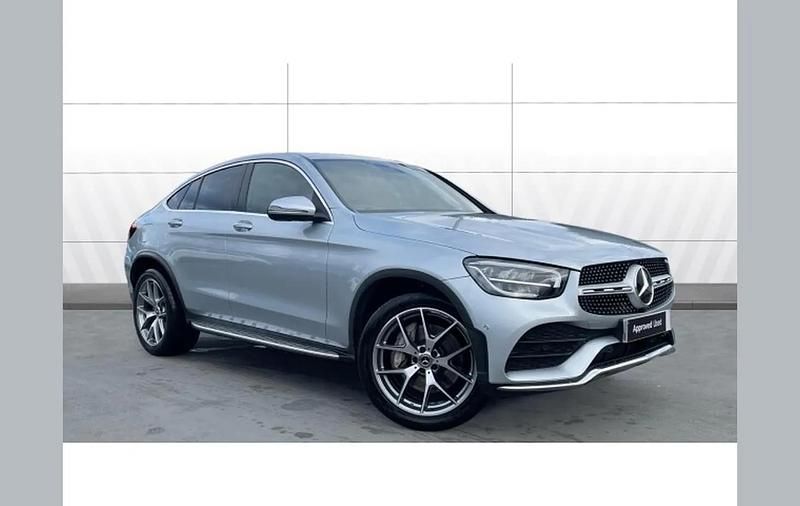 Silver Used 2023 Mercedes GLC300 AMG line Coupe | £39,326 (Fair price) - Image 1/4