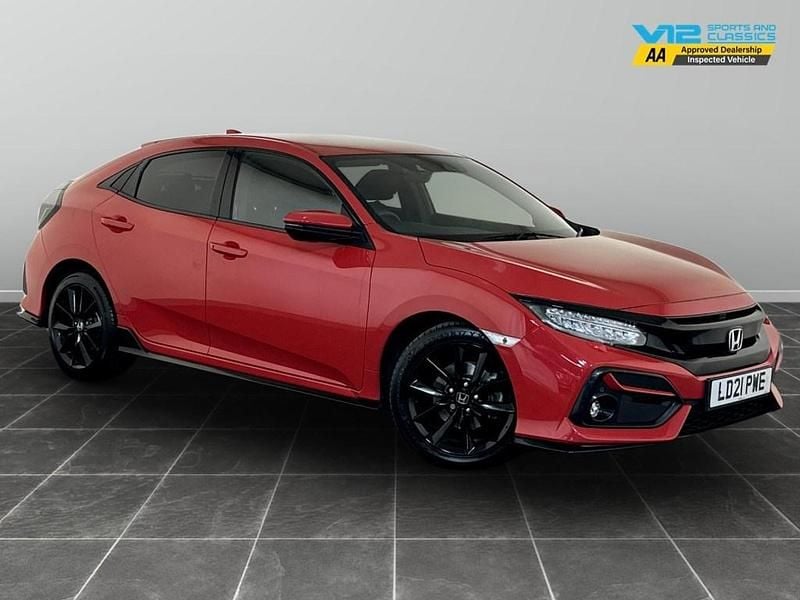 Red Used 2021 Honda Civic Sport Hatchback | £10,595 (Good price) - Image 1/2