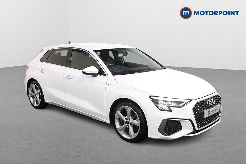 Used Audi A3 S-Line 2021 White Sedan