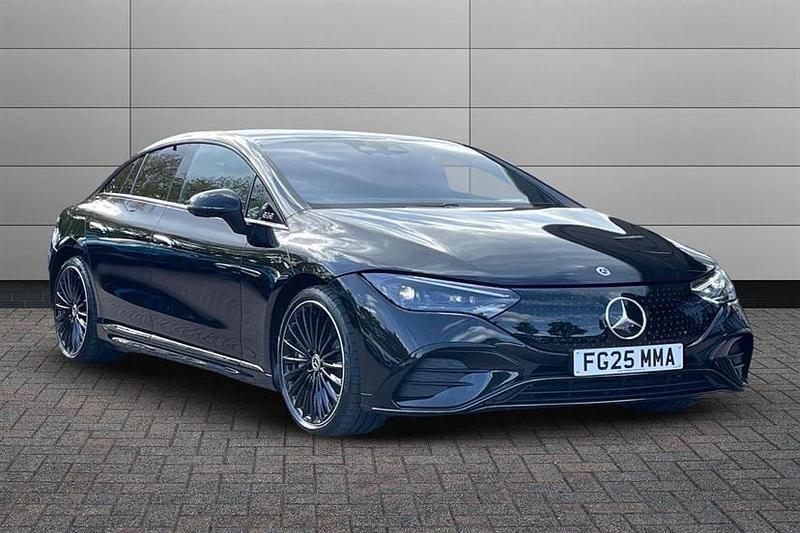 Obsidian black Used 2025 Mercedes EQE350 AMG line Sedan | £58,250 (A bit pricey) - Image 1/4