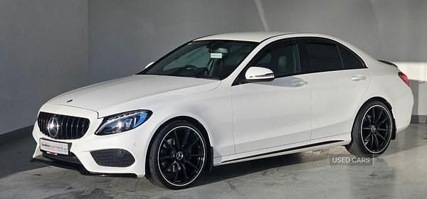 Used Mercedes C200 AMG line 136 HP (100 kW) 2016 White Sedan
