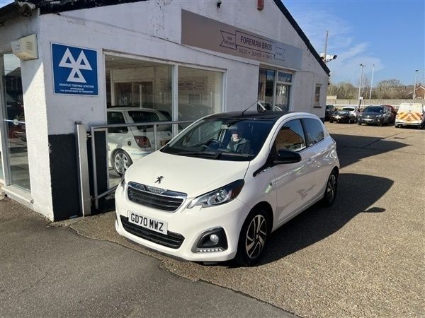 White Used 2020 Peugeot 108 Allure Hatchback | £7,995 (Fair price) - Image 1/1