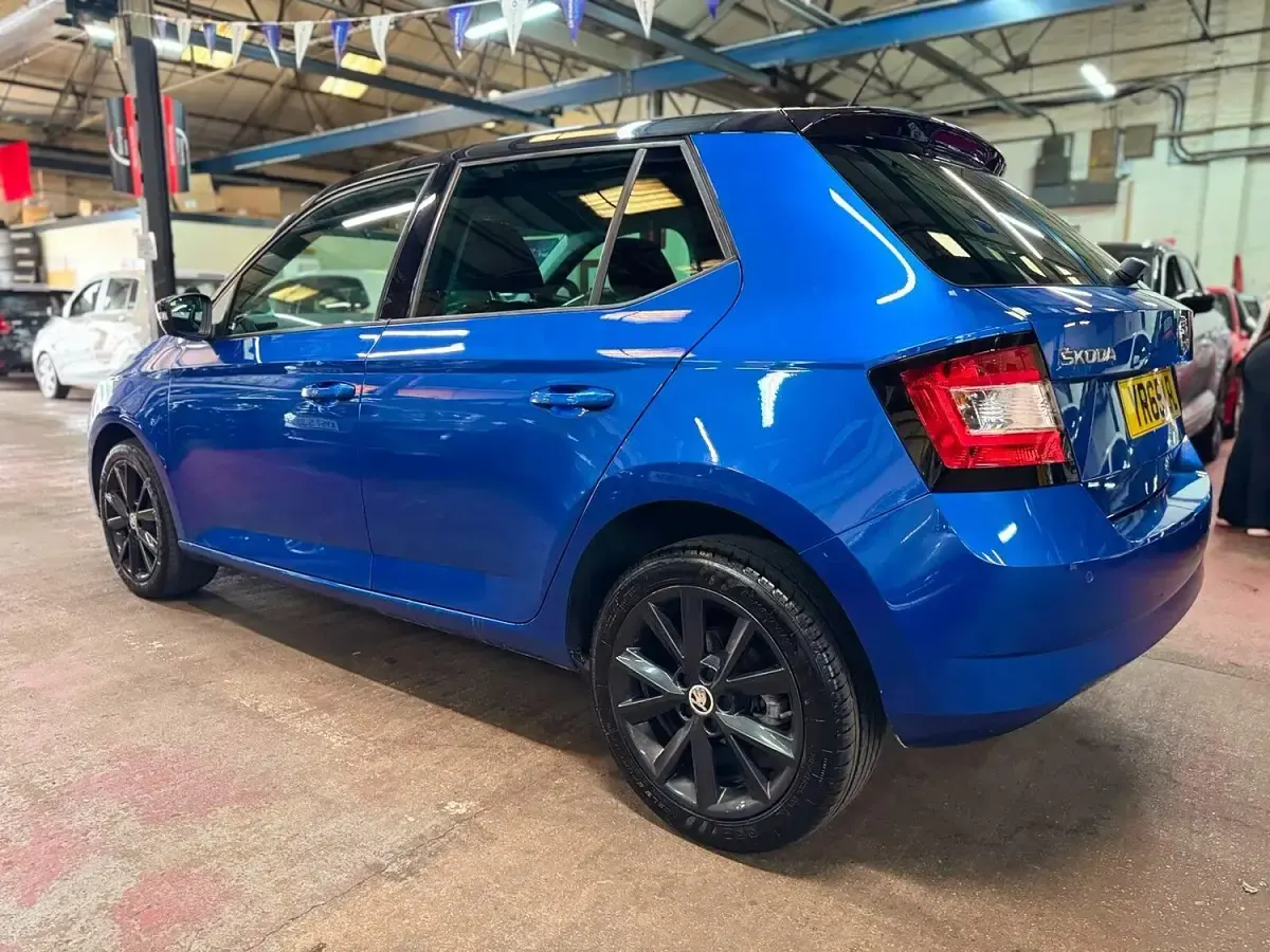 Used Skoda Fabia SE L 2015 Blue Hatchback
