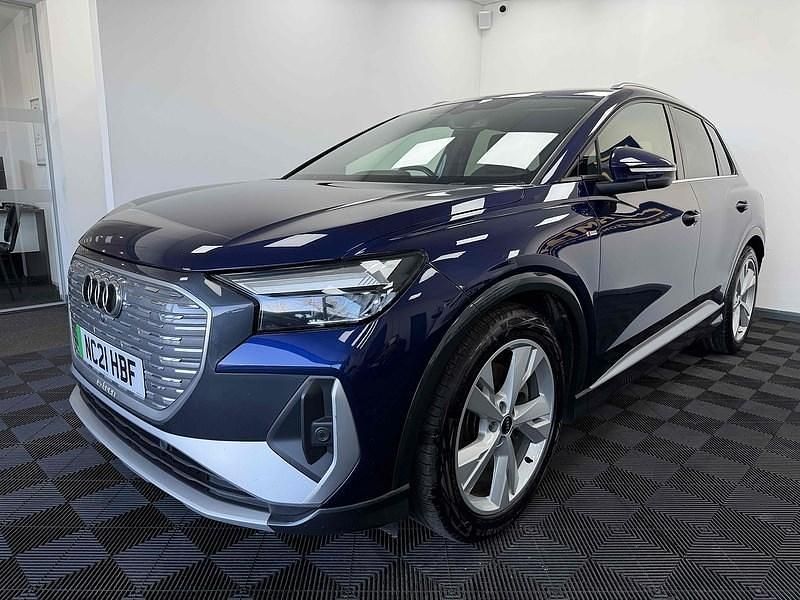 Used Audi Q4 e-tron S-Line 150 kW (204 HP) 2021 Blue SUV