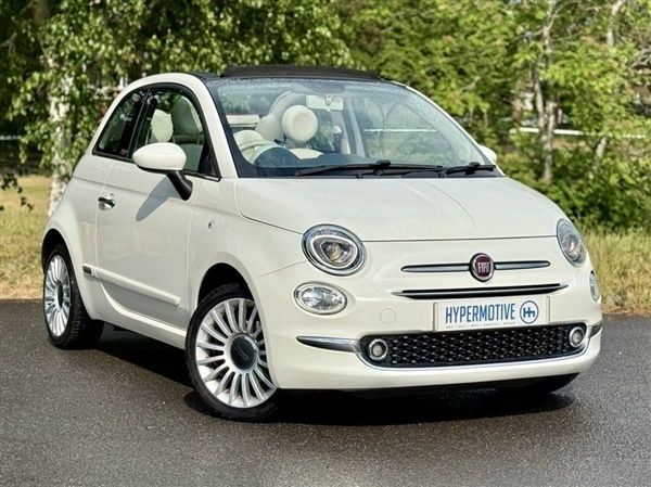 White Used 2017 Fiat 500 Lounge Cabriolet | £6,495 (Fair price) - Image 1/1