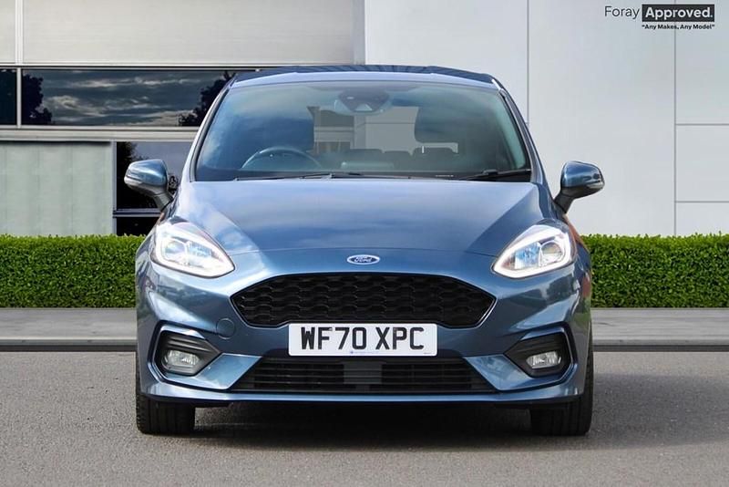 Begagnad Ford Fiesta ST-Line 2020 Blå Halvkombi