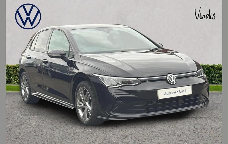 Used VW Golf VIII R-line 150 HP (110 kW) 2022 Black Hatchback