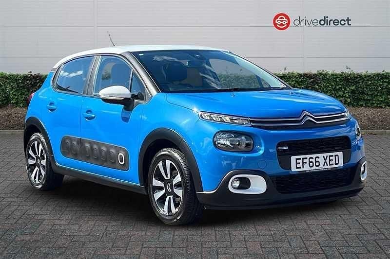 Blue Used 2016 Citroën C3 Feel Hatchback | £5,498 (Fair price) - Image 1/4