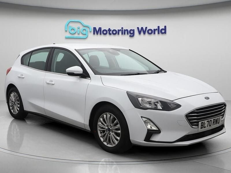 White Used 2020 Ford Focus Titanium Hatchback | £10,400 (Good price) - Image 1/4