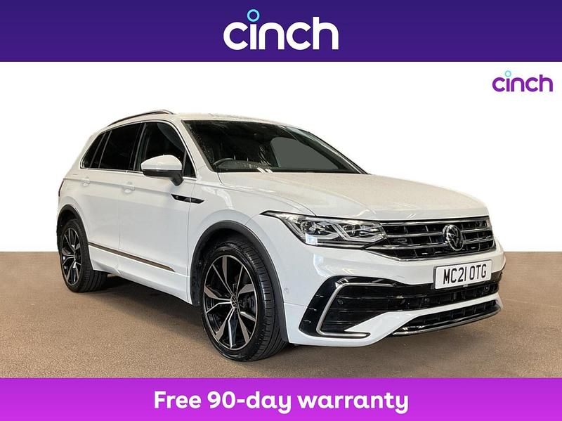 White Used 2021 VW Tiguan R-line SUV | £22,949 (A bit pricey) - Image 1/3