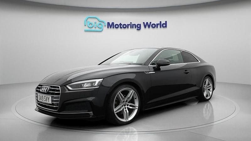 Used Audi A5 S-Line 150 HP (110 kW) 2019 Black Coupe