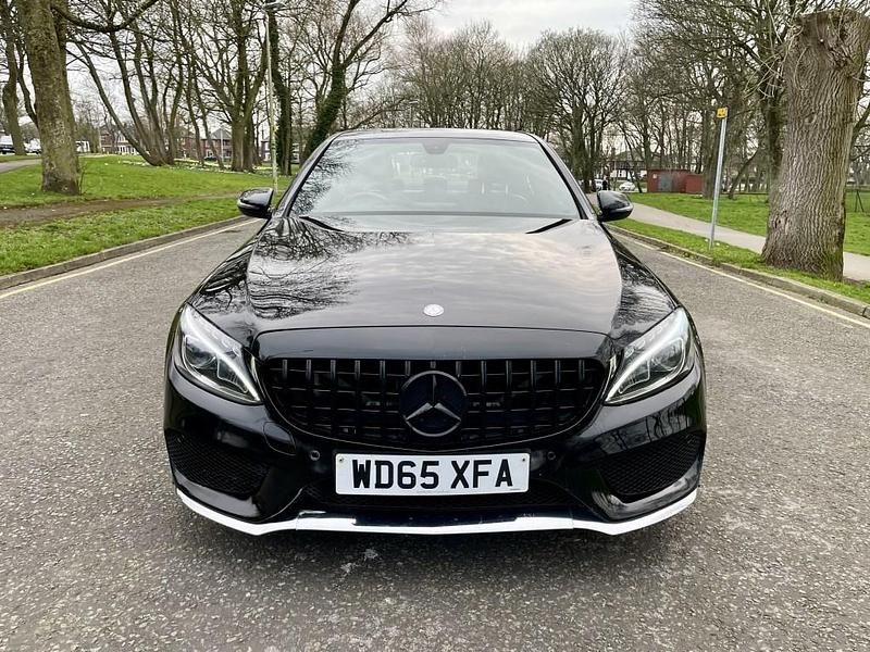 Used Mercedes C200 AMG line 184 HP (135 kW) 2015 Black Sedan
