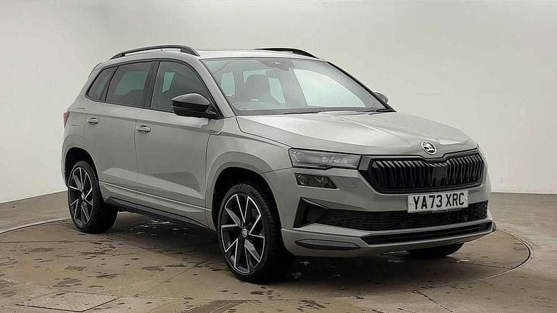 Meteor grey Used 2023 Skoda Karoq SportLine SUV | £26,000 (Fair price) - Image 1/4