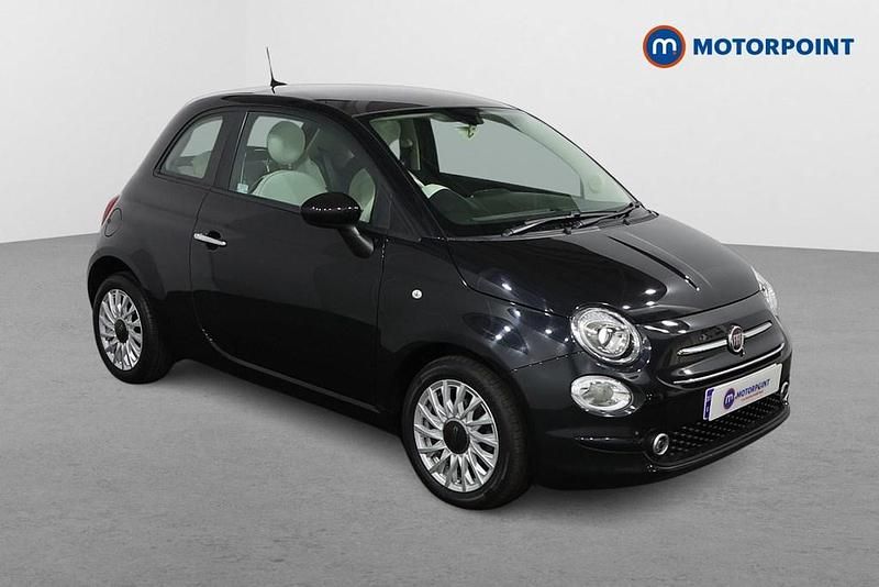 Black Used 2021 Fiat 500 Lounge Hatchback | £9,299 (Fair price) - Image 1/4
