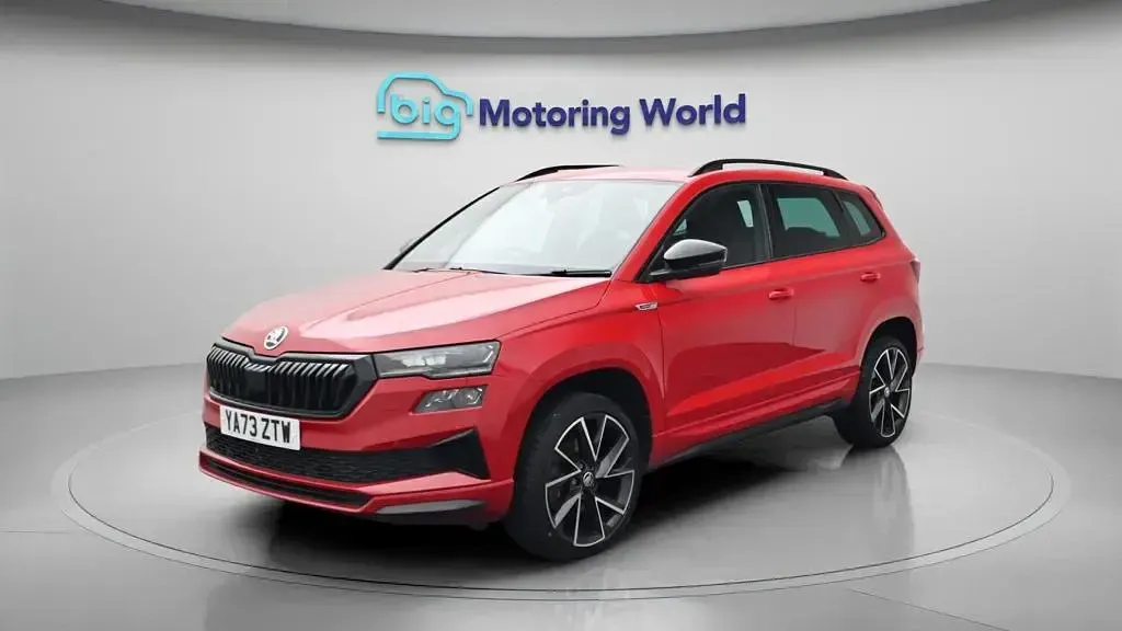 Used Skoda Karoq SportLine 150 HP (110 kW) 2023 Red SUV