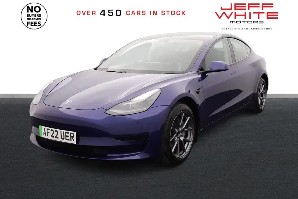 Used Tesla Model 3 Standard Range Plus 235 kW (320 HP) 2022 Blue Sedan