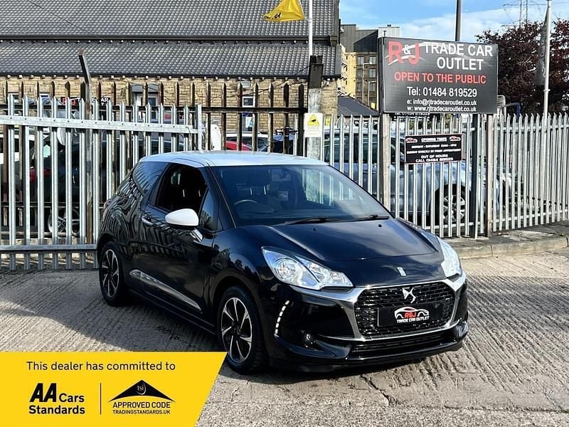Black Used 2016 DS Automobiles DS3 Elegance Hatchback | £5,290 (Fair price) - Image 1/3