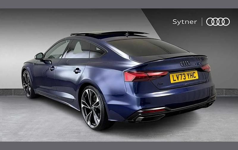 Used Audi A5 Sportback Black Edition 200 HP (147 kW) 2023 Blue Hatchback