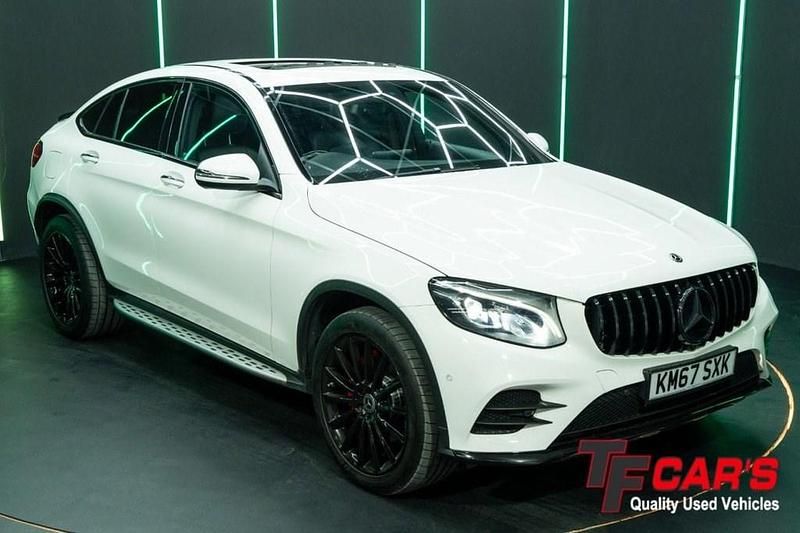 White Used 2017 Mercedes GLC250 AMG line Coupe | £24,995 (Expensive) - Image 1/4