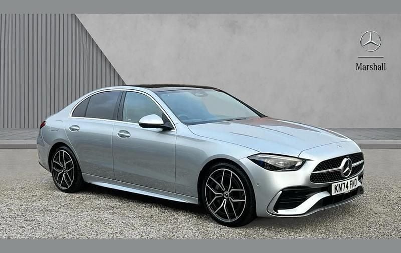 Silver Used 2024 Mercedes C300e AMG Line Premium Plus Sedan | £38,280 (Fair price) - Image 1/4