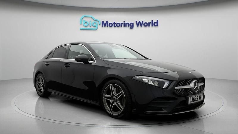 Used Mercedes A250 AMG line 224 HP (164 kW) 2019 Black Sedan