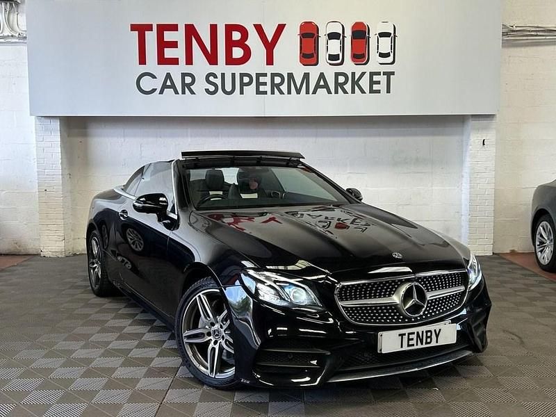 Black Used 2019 Mercedes E220 AMG line Cabriolet | £20,295 (Fair price) - Image 1/3