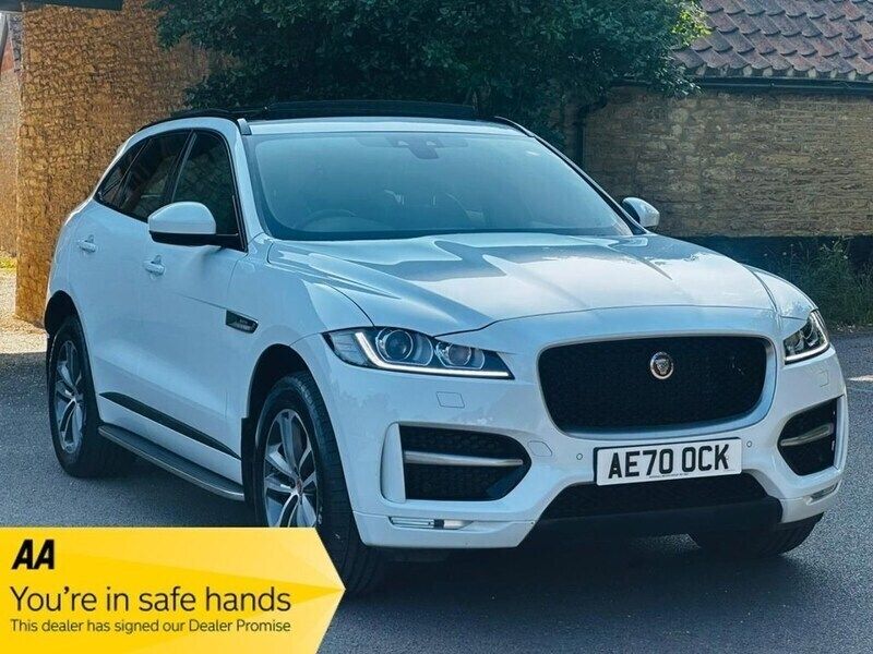 White Used 2020 Jaguar F-Pace R-Sport SUV | £20,490 (Good price) - Image 1/4