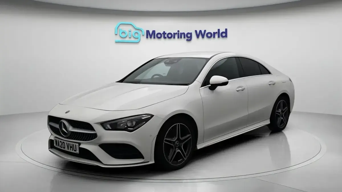 Used Mercedes CLA250 AMG line 224 HP (164 kW) 2020 White Coupe