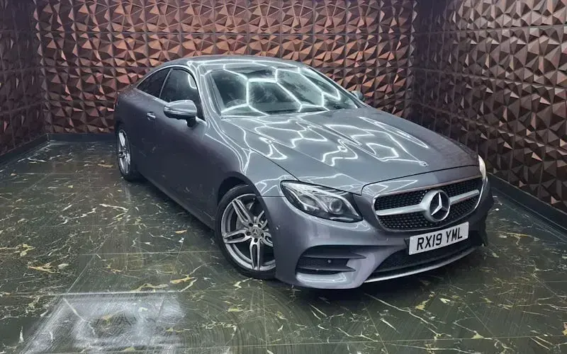 Used Mercedes E220 AMG line 194 HP (142 kW) 2019 Grey Coupe