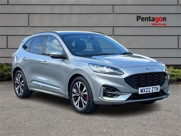 Solar silver premium paint Used 2022 Ford Kuga ST-Line X SUV | £19,595 (Fair price) - Image 1/4