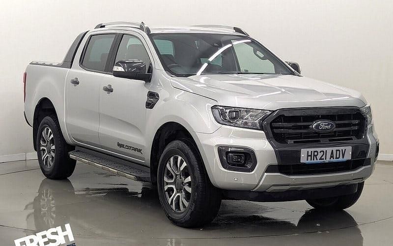 Moondust silver (metallic paint) Used 2021 Ford Ranger Wildtrack Pickup | £15,990 (Super price) - Image 1/4